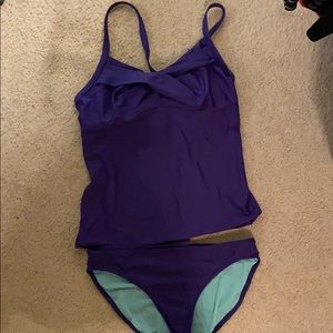 Athleta rarely worn Two piece purple swimsuit